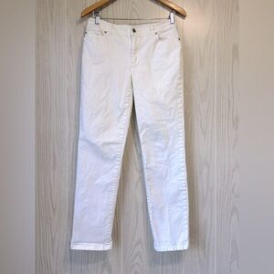 Chico’s White Straight Leg Jeans Women’s Size 0 EUC